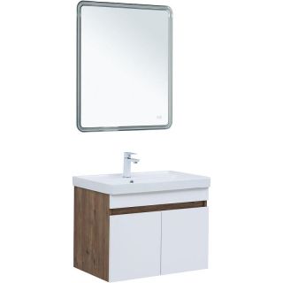 Тумба под раковину Aquanet Оптима 344792 70 см дуб рустикальный/белый сатин